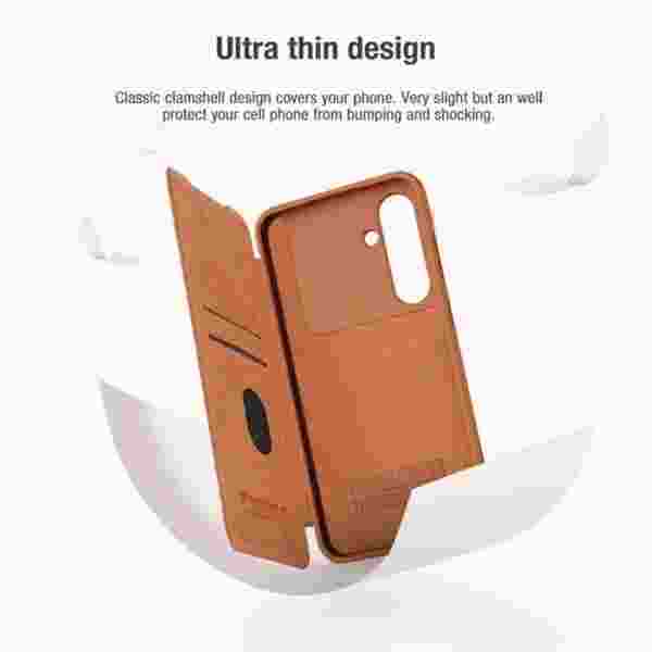 Чехол-книжка Nillkin Qin Pro для Samsung Galaxy S24 FE — изображение 3