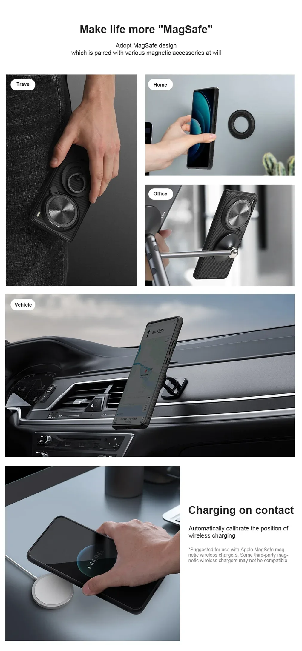 For Vivo X200 Pro MagSafe Case NILLKIN CamShield Prop Magnetic Wireless Charging Camera Holder Cover For Vivo X200 Pro mini