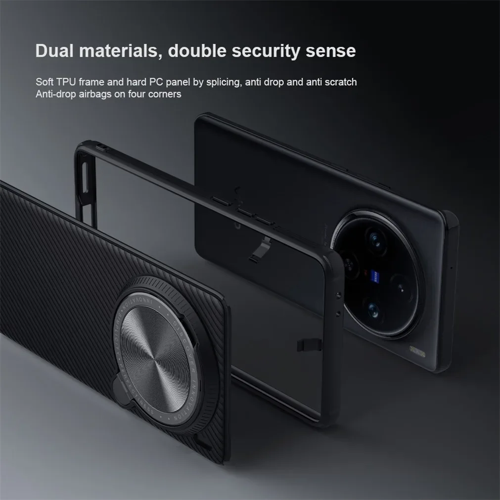 For Vivo X200 Pro MagSafe Case NILLKIN CamShield Prop Magnetic Wireless Charging Camera Holder Cover For Vivo X200 Pro mini