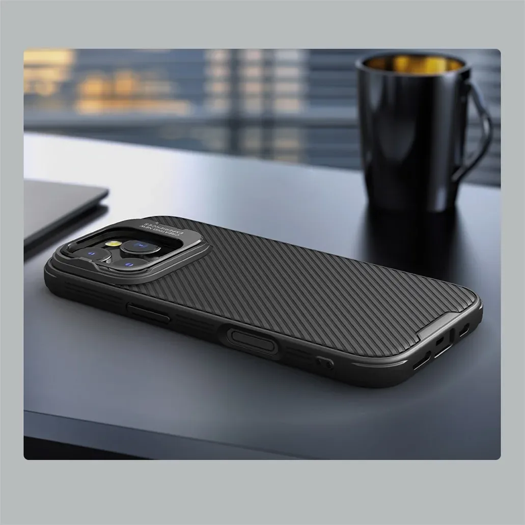 For iPhone 16 Pro Max MagSafe Case NILLKIN CamShield Prop Magnetic Charging Case Shockproof Camera Holder Cover For iPhone16 Pro