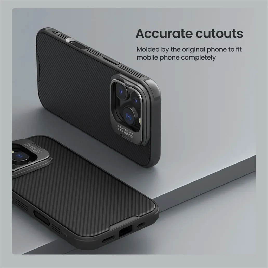 For iPhone 16 Pro Max MagSafe Case NILLKIN CamShield Prop Magnetic Charging Case Shockproof Camera Holder Cover For iPhone16 Pro