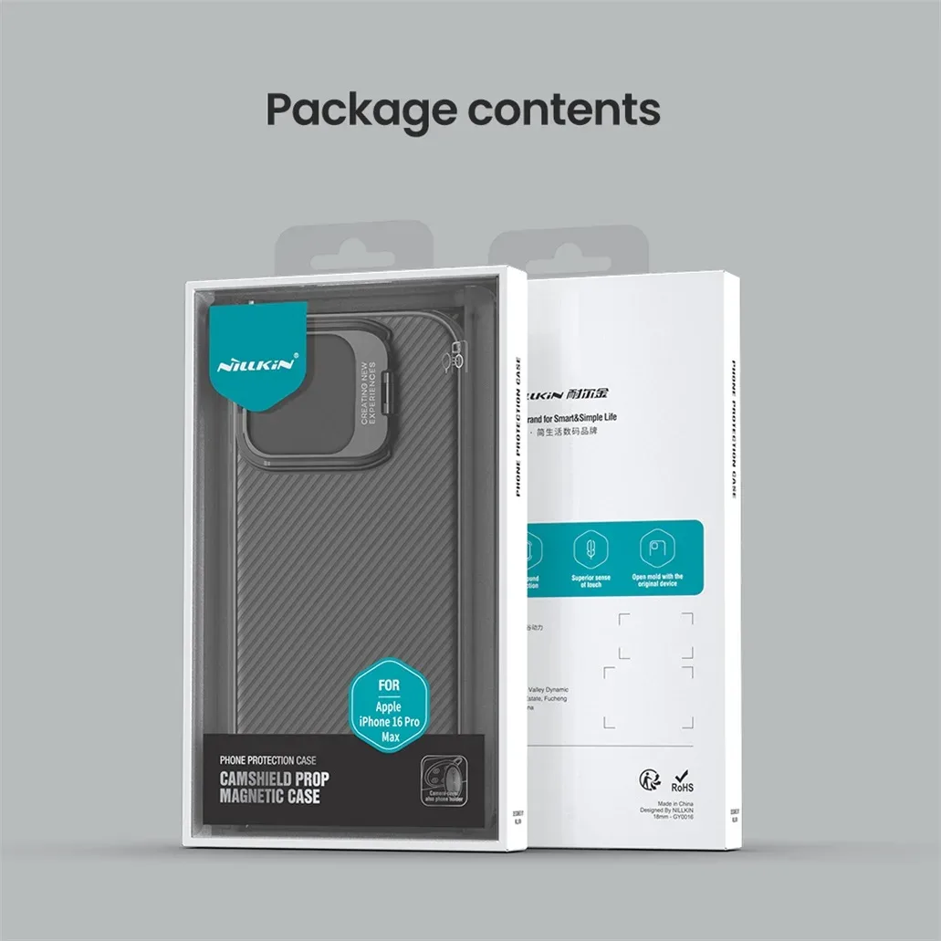 For iPhone 16 Pro Max MagSafe Case NILLKIN CamShield Prop Magnetic Charging Case Shockproof Camera Holder Cover For iPhone16 Pro