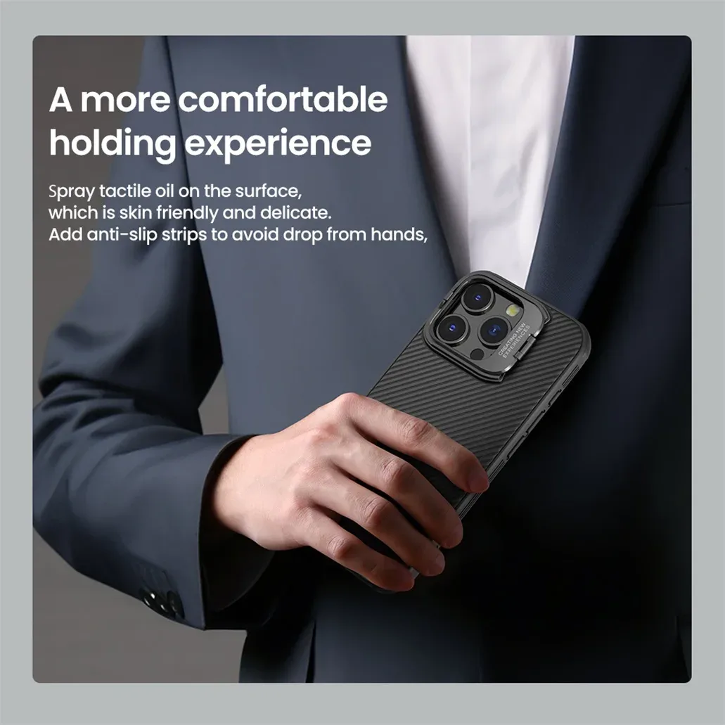For iPhone 16 Pro Max MagSafe Case NILLKIN CamShield Prop Magnetic Charging Case Shockproof Camera Holder Cover For iPhone16 Pro