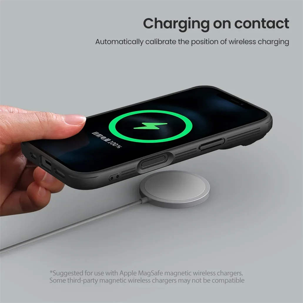 For iPhone 16 Pro Max MagSafe Case NILLKIN CamShield Prop Magnetic Charging Case Shockproof Camera Holder Cover For iPhone16 Pro