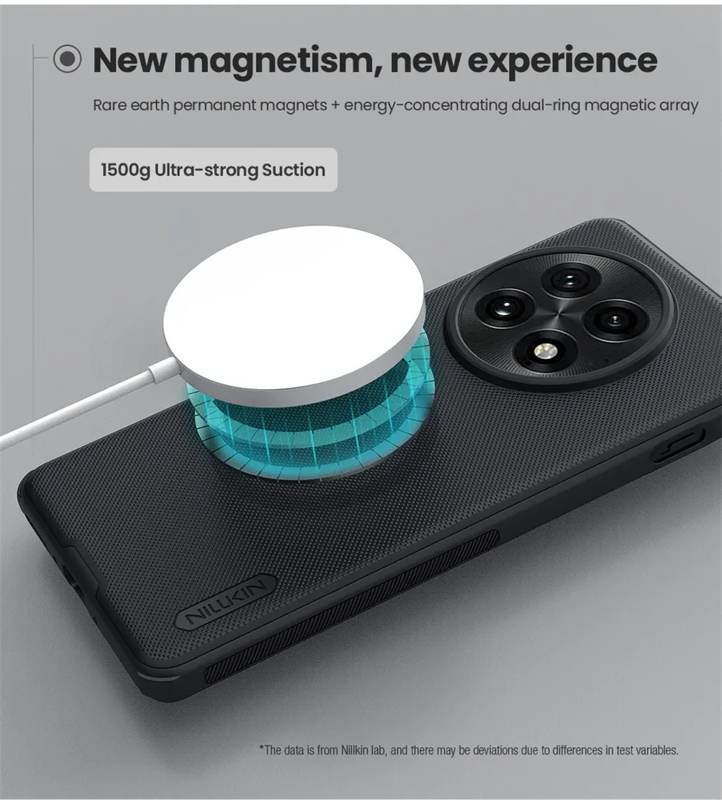 For OnePlus 13 MagSafe Case Nillkin Frosted Shield Pro Shockproof Magnetic Charging Case TPU Frame PC Back Cover For One Plus 13