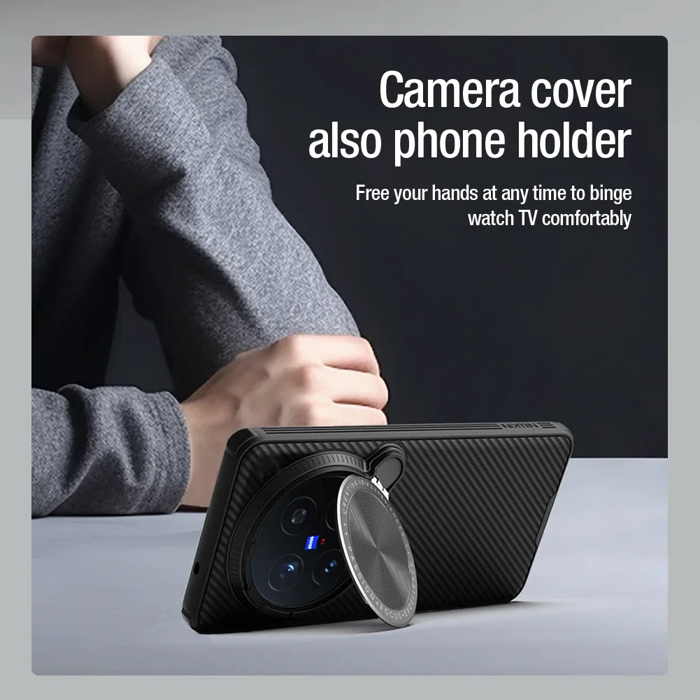 For Honor Magic 7 Pro MagSafe Case NILLKIN CamShield Prop Magnetic Wireless Charging Phone Holder Camera Cover For Magic7 Pro