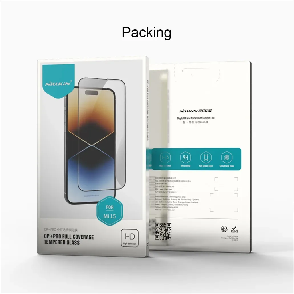 Nillkin For Xiaomi 15 Tempered Glass CP+PRO Anti-Explosion 2.5D 9H Full Glue Full Coverage Screen Protector For Xiaomi Mi 15