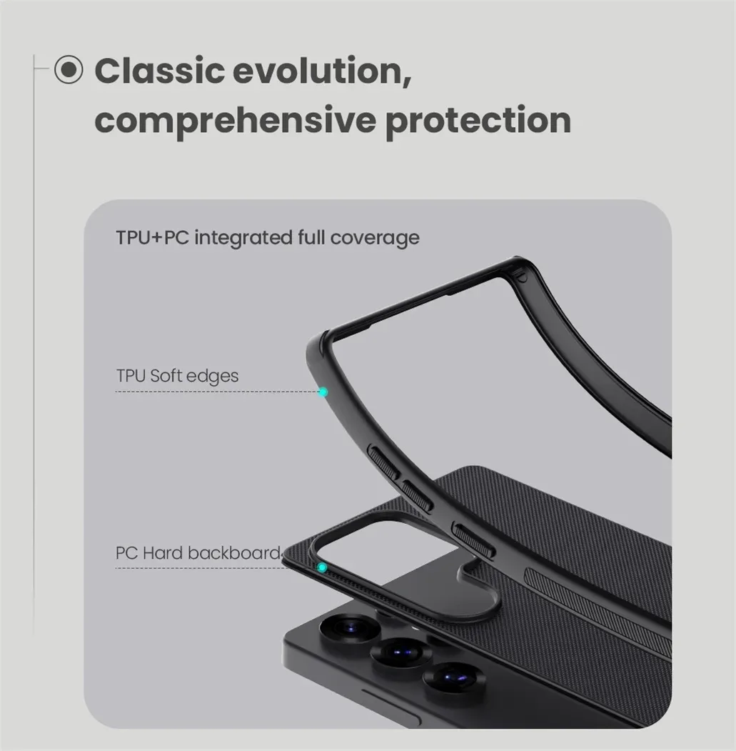 For Samsung Galaxy S25 Ultra Case Nillkin Super Frosted Shield Pro TPU PC Shell Shockproof Back Cover For Samsung S25 S25+ Plus