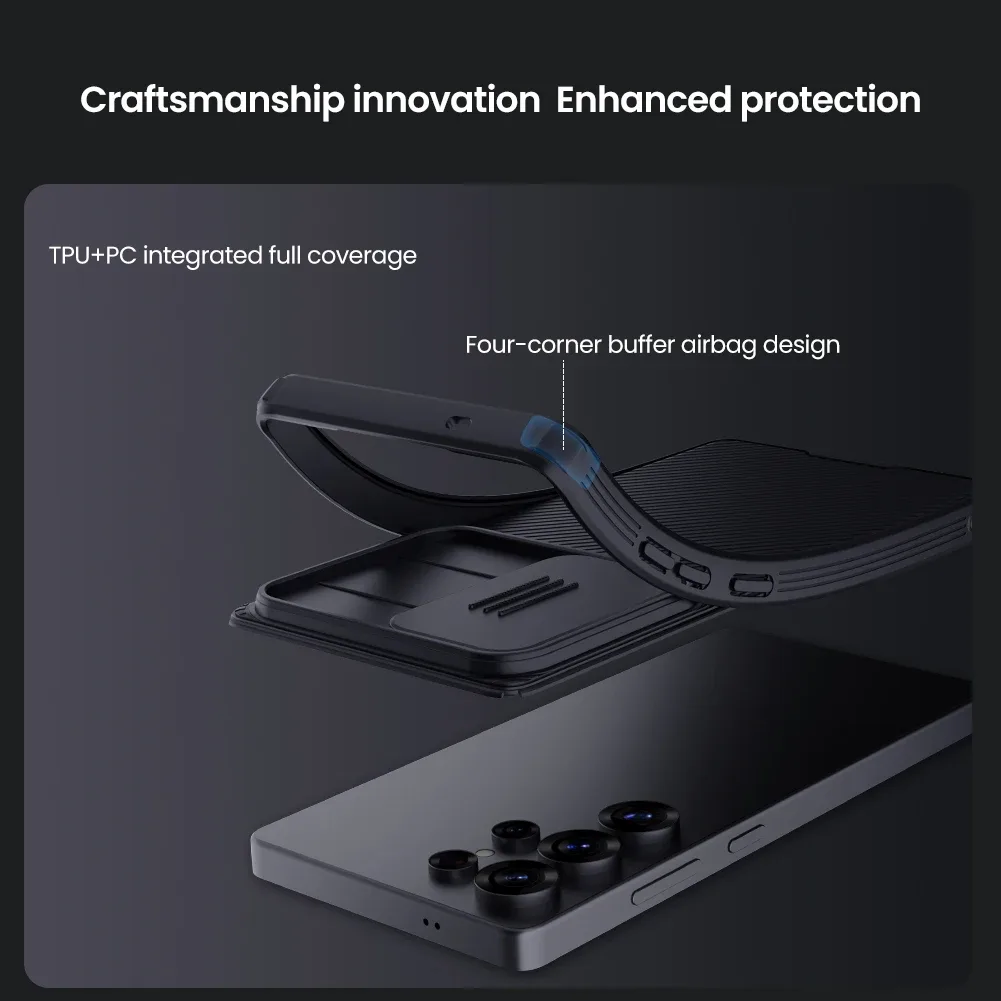 For Samsung Galaxy S25 Ultra Case NILLKIN CamShield Pro Shockproof Slide Camera Protection Back Cover For Samsung S25 S25+ Plus