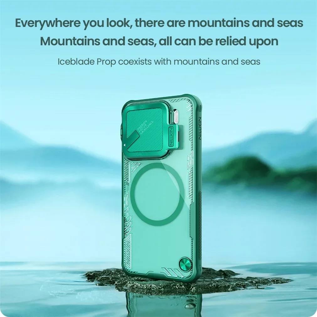 For Xiaomi 15 /15 Pro Magsafe Case NILLKIN Iceblade Prop Transparent Eco-friendly Camera Holder Magnetic Cover For Xiaomi Mi 15
