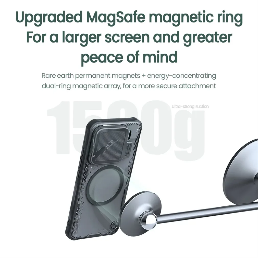 For Xiaomi 15 /15 Pro Magsafe Case NILLKIN Iceblade Prop Transparent Eco-friendly Camera Holder Magnetic Cover For Xiaomi Mi 15