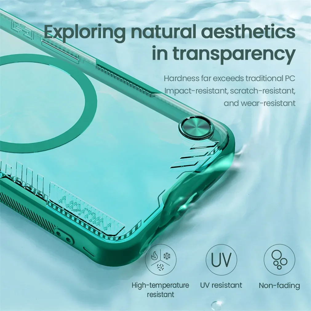 For Xiaomi 15 /15 Pro Magsafe Case NILLKIN Iceblade Prop Transparent Eco-friendly Camera Holder Magnetic Cover For Xiaomi Mi 15