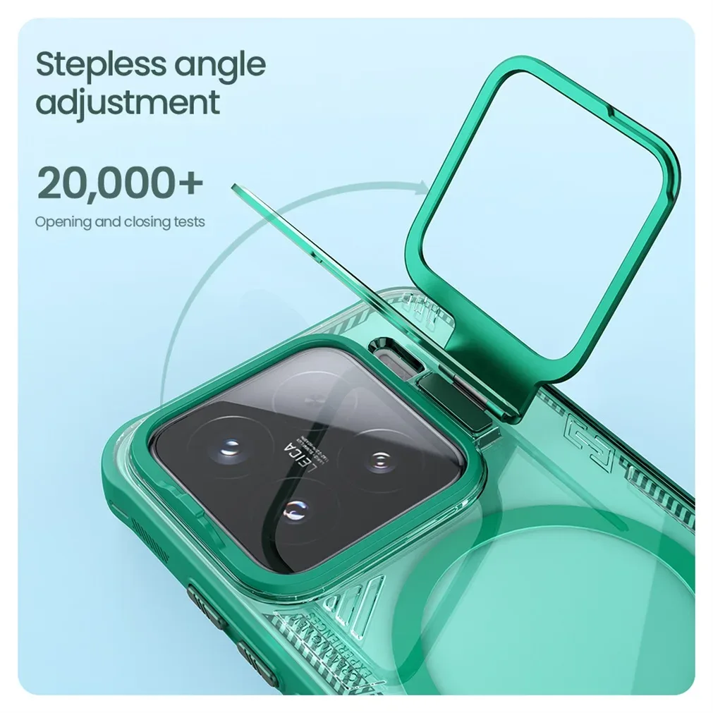 NILLKIN For Xiaomi 15 /15 Pro Magsafe Case Transparent Magnetic Wireless Charging Back Cover For Xiaomi Mi 15 With Camera Holder
