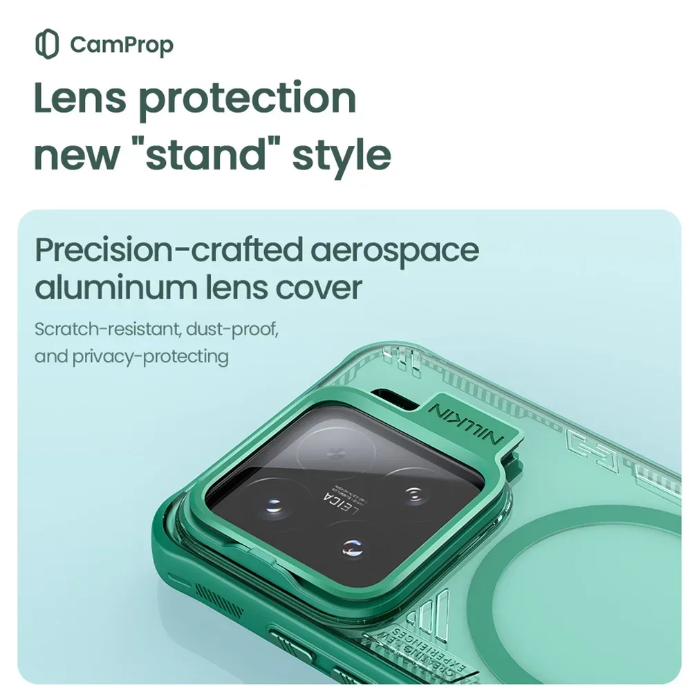 NILLKIN For Xiaomi 15 /15 Pro Magsafe Case Transparent Magnetic Wireless Charging Back Cover For Xiaomi Mi 15 With Camera Holder