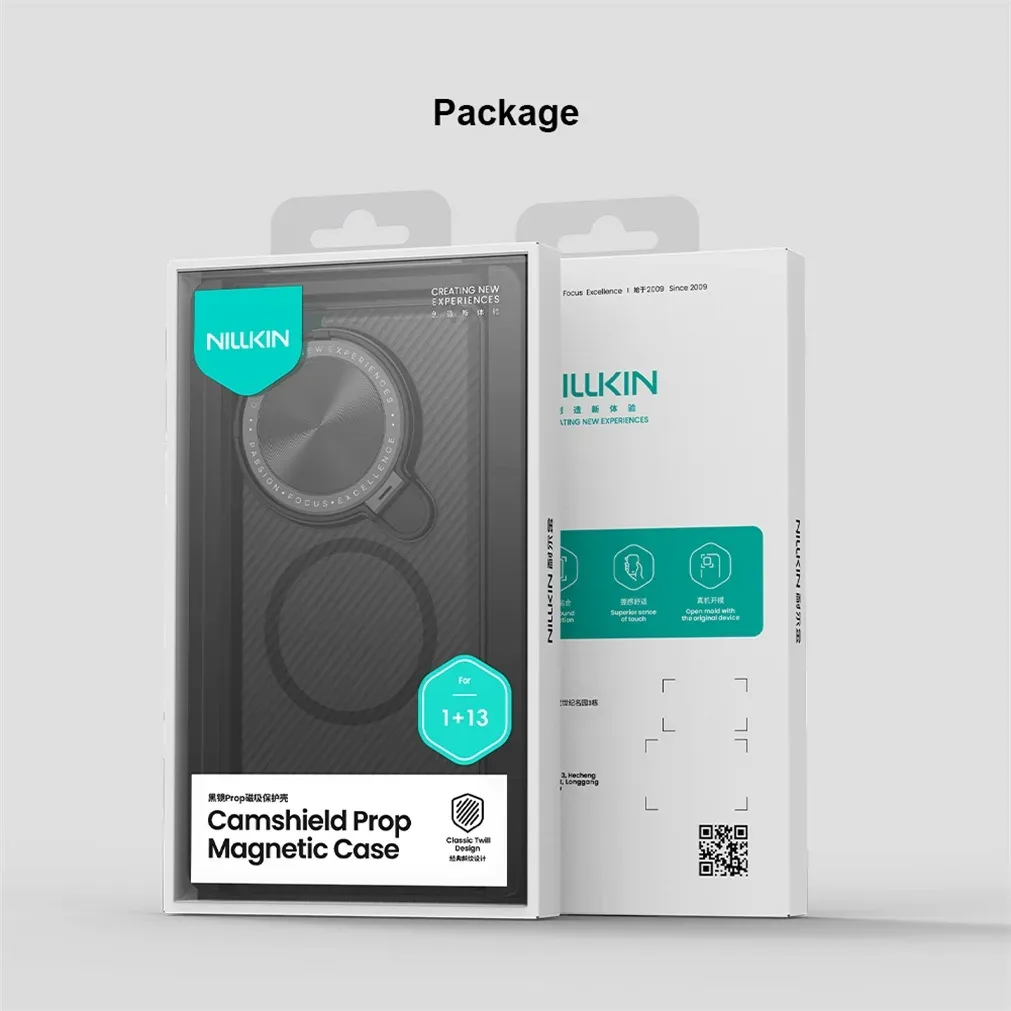 For OnePlus 13 MagSafe Case NILLKIN Transparent Case Magnetic Wireless Charging Phone Holder Hinged Camera Cover For One Plus 13