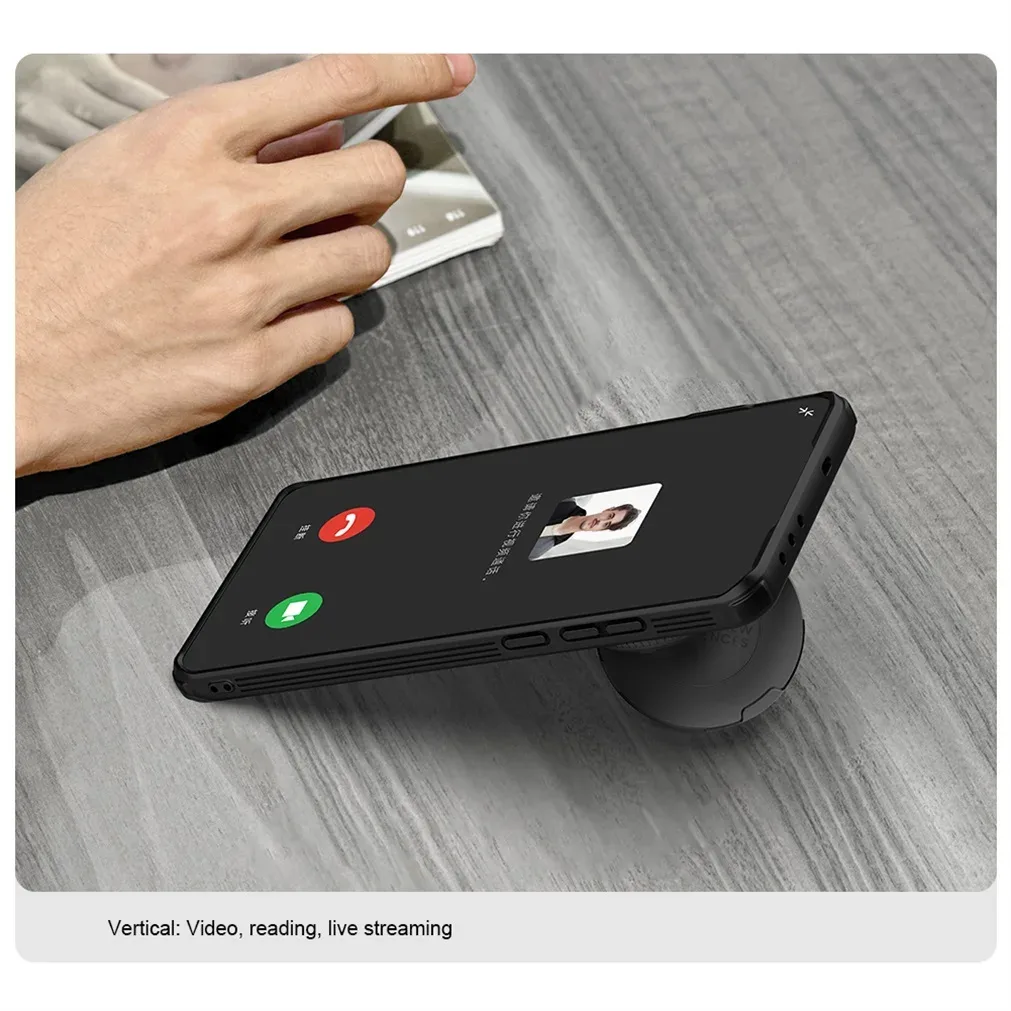 For OnePlus 13 MagSafe Case NILLKIN Transparent Case Magnetic Wireless Charging Phone Holder Hinged Camera Cover For One Plus 13