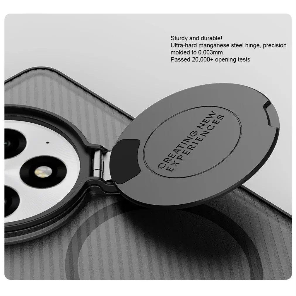 For OnePlus 13 MagSafe Case NILLKIN Transparent Case Magnetic Wireless Charging Phone Holder Hinged Camera Cover For One Plus 13