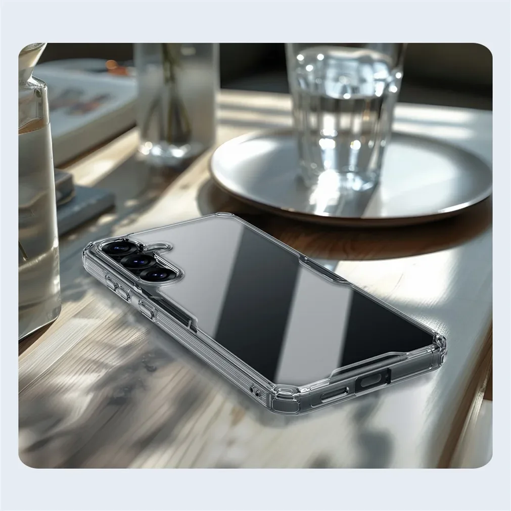 Nillkin For Samsung Galaxy S25 Ultra Case Nature Pro Transparent Soft TPU Frame Protection Back Cover For Samsung S25 S25+ Plus