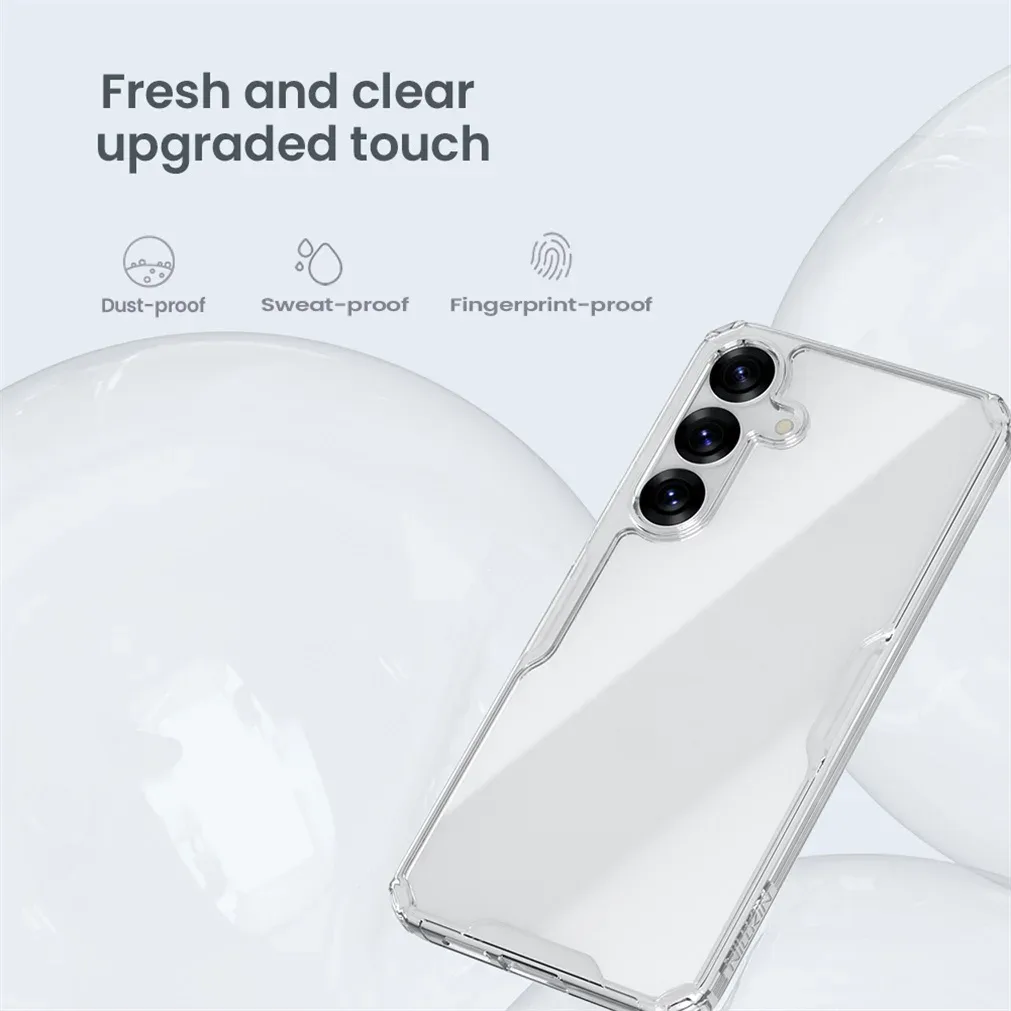Nillkin For Samsung Galaxy S25 Ultra Case Nature Pro Transparent Soft TPU Frame Protection Back Cover For Samsung S25 S25+ Plus