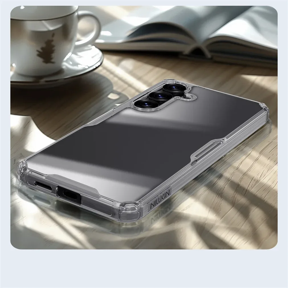 Nillkin For Samsung Galaxy S25 Ultra Case Nature Pro Transparent Soft TPU Frame Protection Back Cover For Samsung S25 S25+ Plus