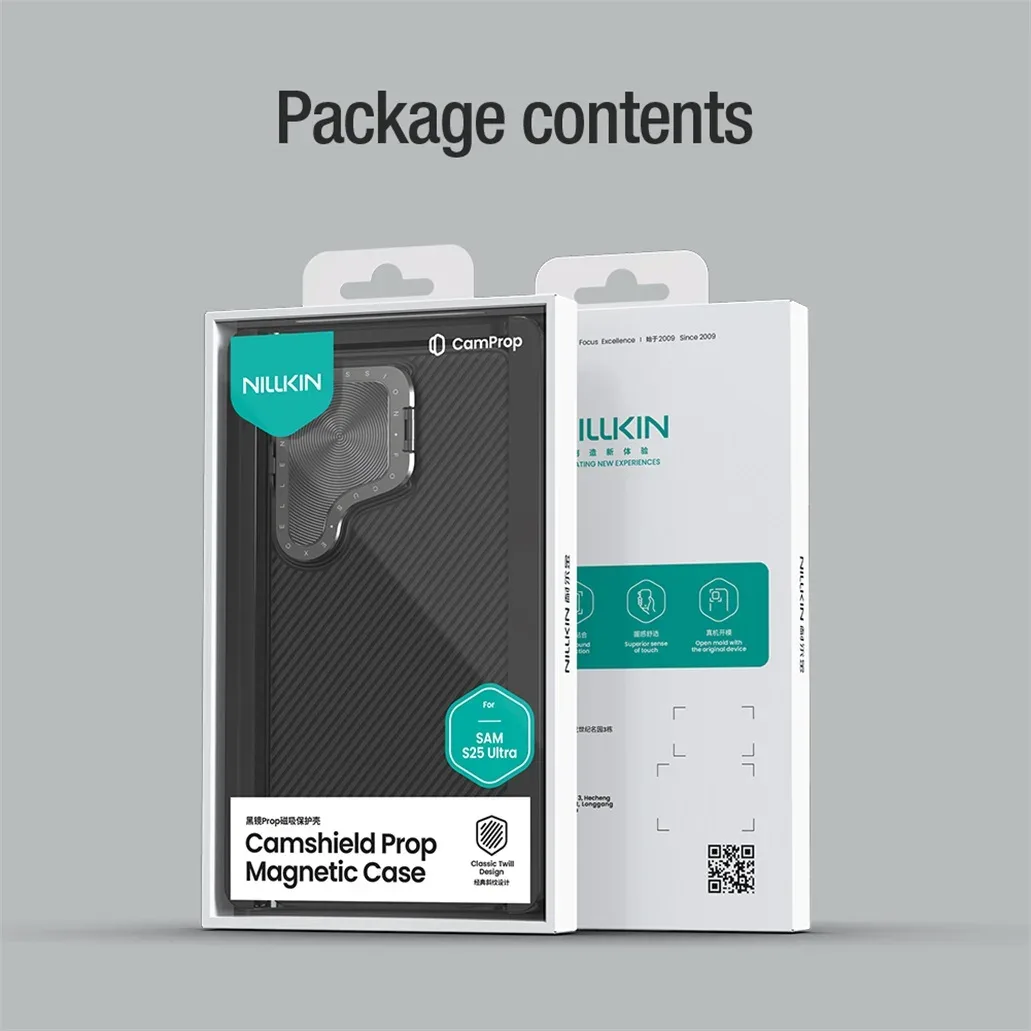 For Samsung Galaxy S25 Ultra MagSafe Case NILLKIN CamShield Prop Magnetic Charging Phone Holder Camera Cover For SAM S25Ultra