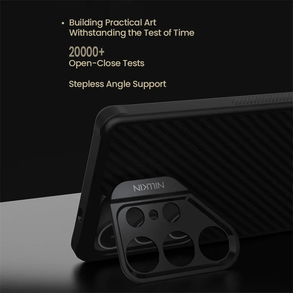 For Samsung Galaxy S25 Ultra MagSafe Case NILLKIN CarboProp Aramid Fiber Magnetic Case Camera Stand Cover For Samsung S25Ultra