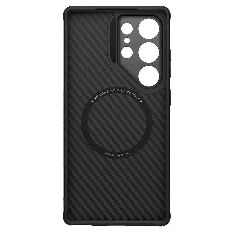 For Samsung Galaxy S25 Ultra MagSafe Case NILLKIN CarboProp Aramid Fiber Magnetic Case Camera Stand Cover For Samsung S25Ultra