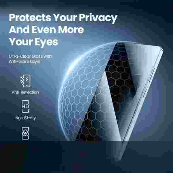 Защитное стекло Nillkin Protect Privacy Anty-Spy для Samsung Galaxy S25, Galaxy S25 Ultra, Galaxy S25 Plus — изображение 4