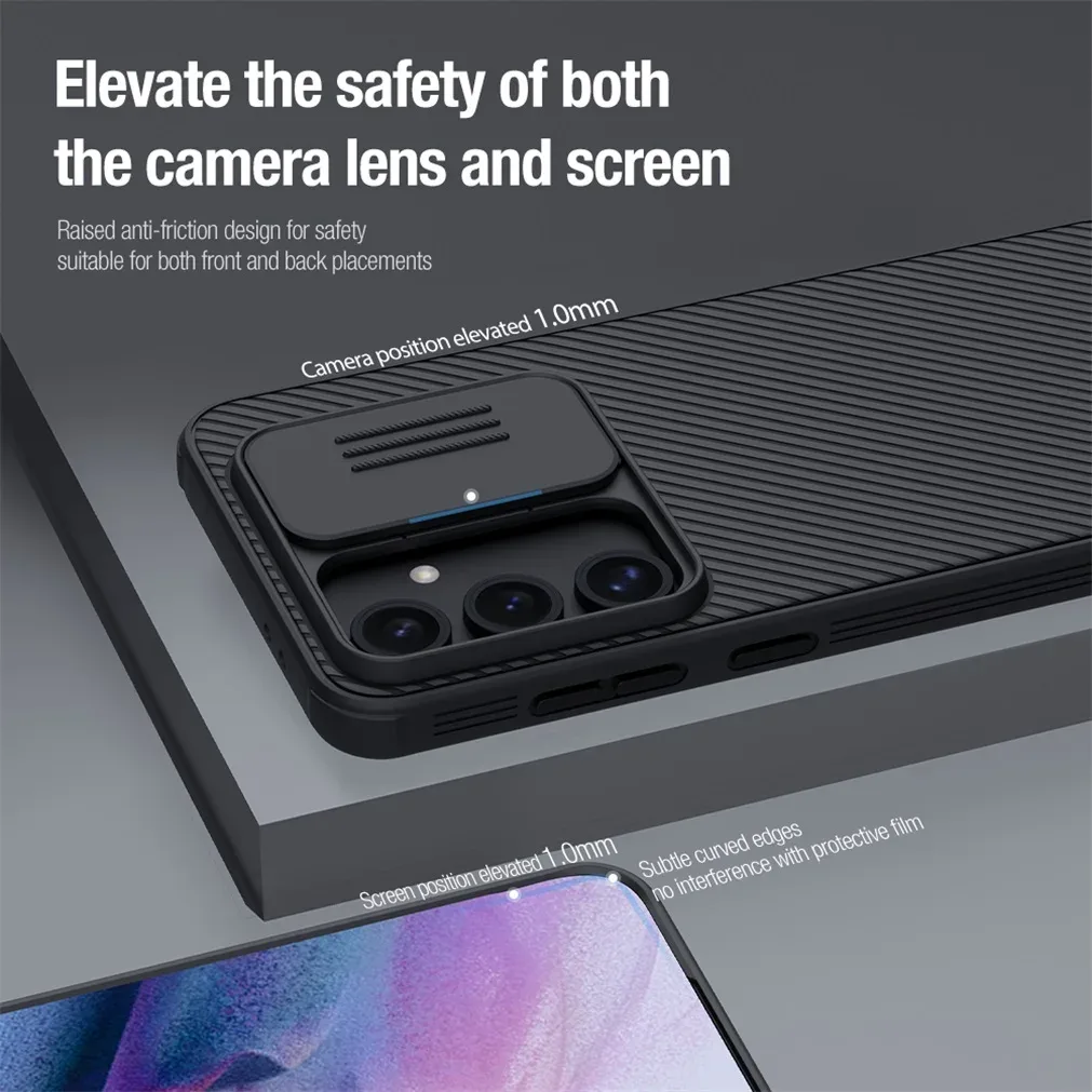 For Samsung Galaxy S24 FE Case NILLKIN CamShield Pro Case Shockproof Privacy Protection Slide Camera Cover For Samsung S24 FE