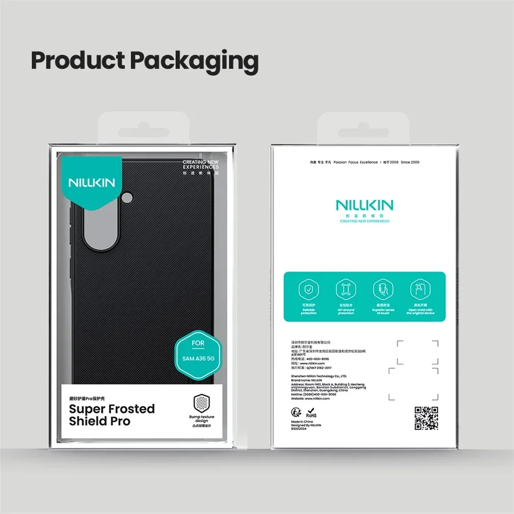 For Samsung Galaxy A36 5G Case Nillkin Frosted Shield Pro Soft TPU Frame Hard PC Shell Shockproof Back Cover For Samsung A36 5G