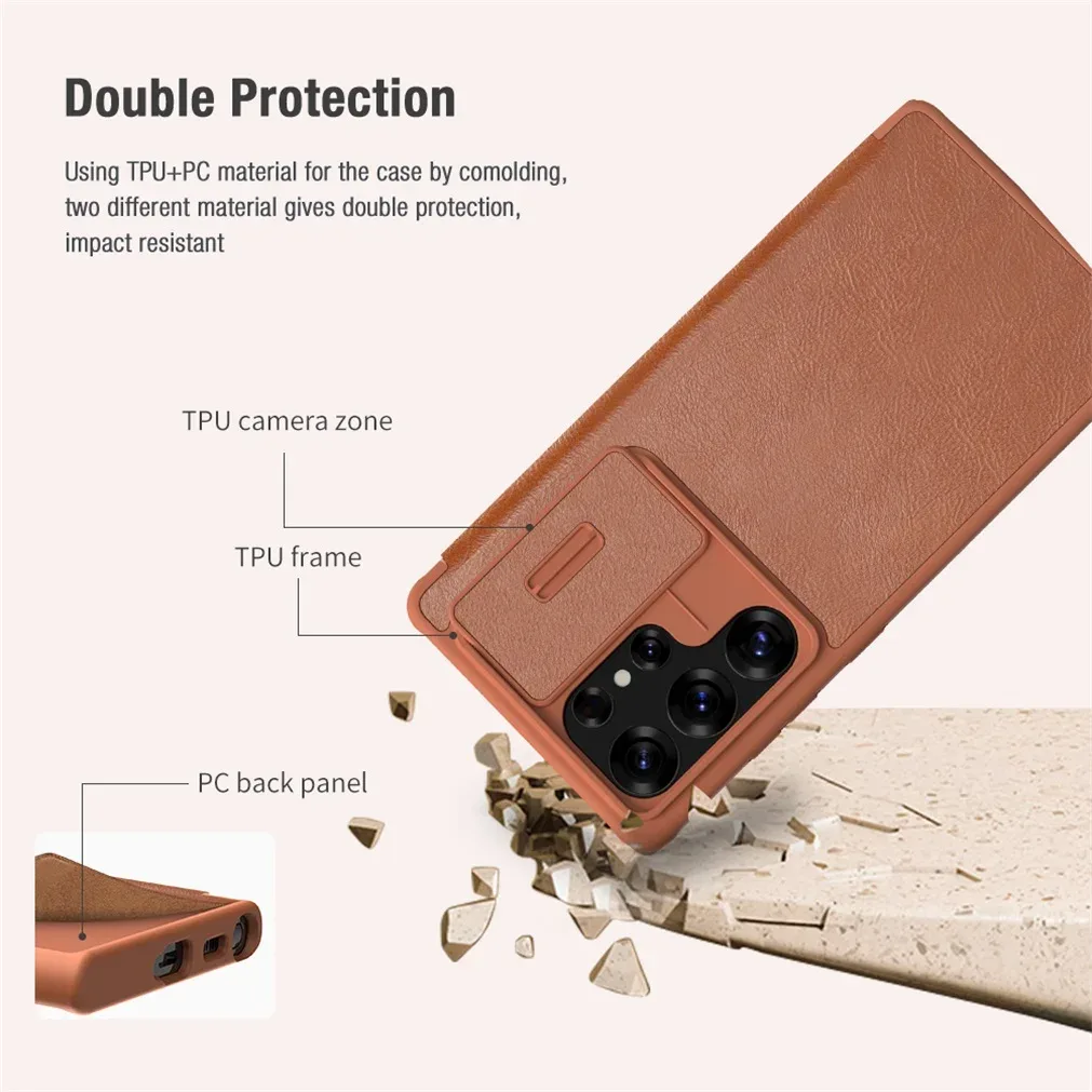 Чехол-книжка Nillkin Qin Pro для Samsung Galaxy S25, Galaxy S25 Ultra, Galaxy S25 Plus