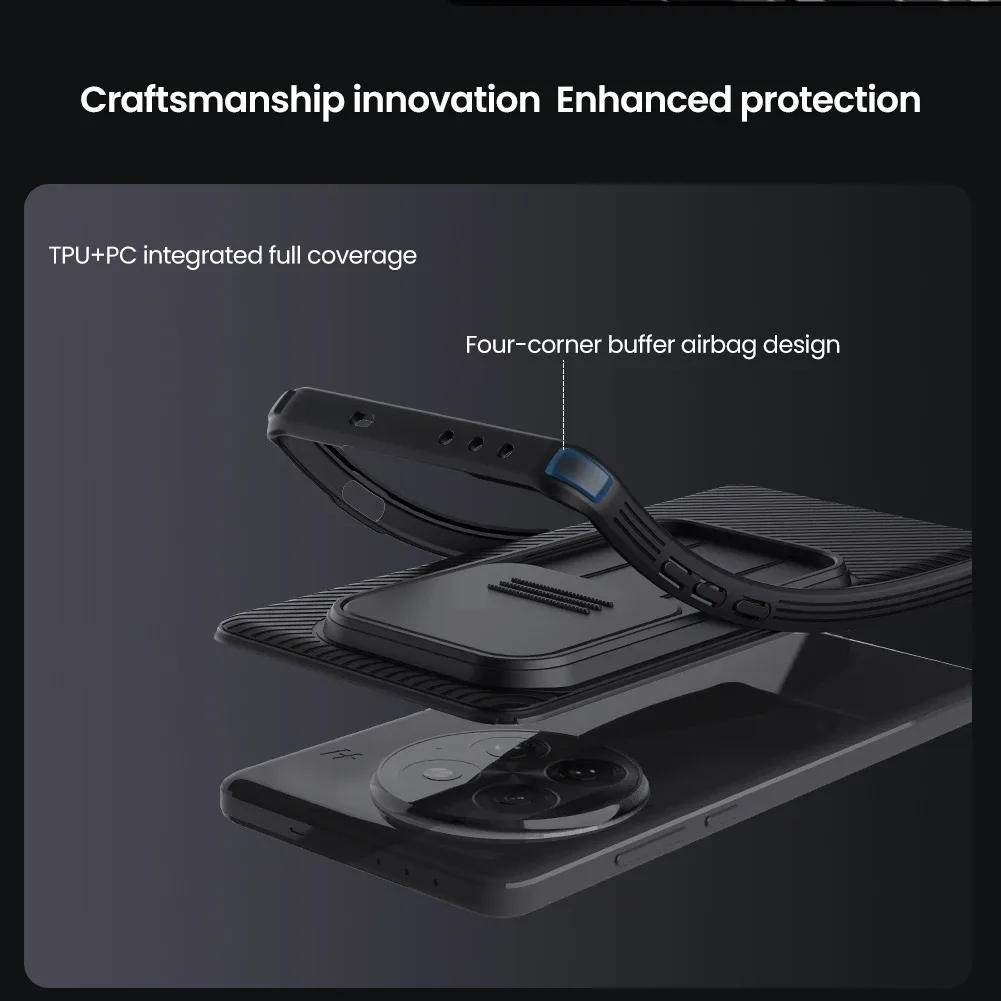 For OnePlus 13R / Ace 5 /5 Pro Case NILLKIN CamShield Pro Shockproof Slide Camera Privacy Protection Back Cover For One Plus 13R