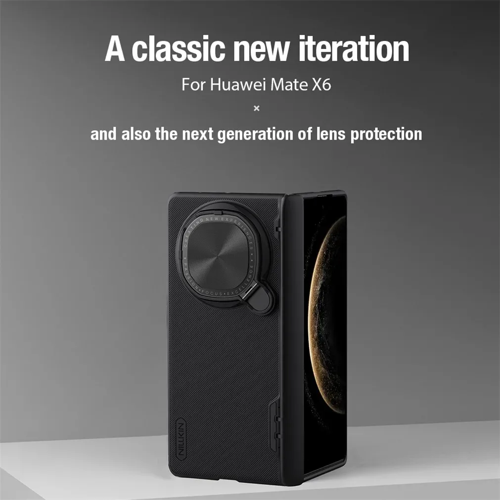 For Huawei Mate X6 MagSafe Case NILLKIN Frosted Shield Prop Magnetic Case Camera Cover Holder Folding Cover For Huawei Mate X6