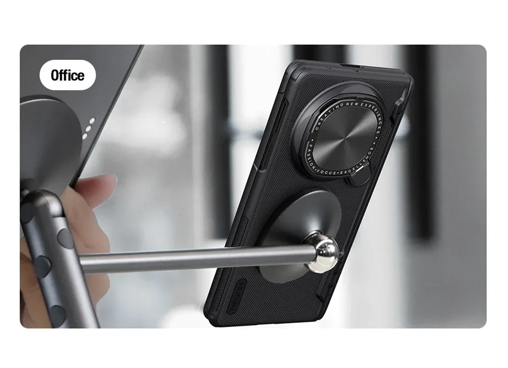 For Huawei Mate X6 MagSafe Case NILLKIN Frosted Shield Prop Magnetic Case Camera Cover Holder Folding Cover For Huawei Mate X6