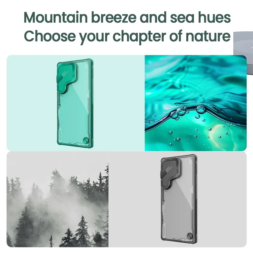 For Samsung Galaxy S25 Ultra Case NILLKIN Iceblade Prop Transparent Eco-friendly Material Phone Holder Camera Cover For S25Ultra