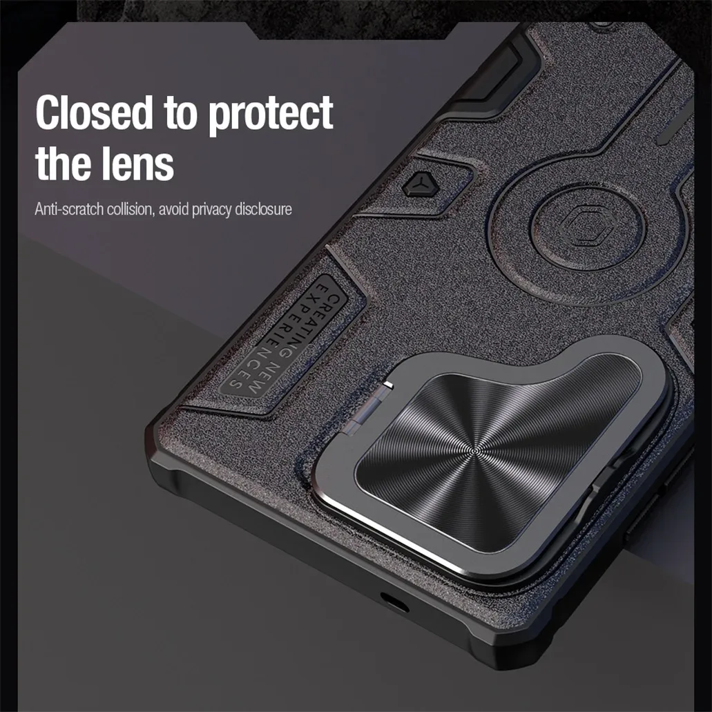 For Samsung Galaxy S25 Ultra Case NILLKIN CamShield Armor Prop Anti-drop Foldable Phone Stand Camera Cover For Samsung S25Ultra