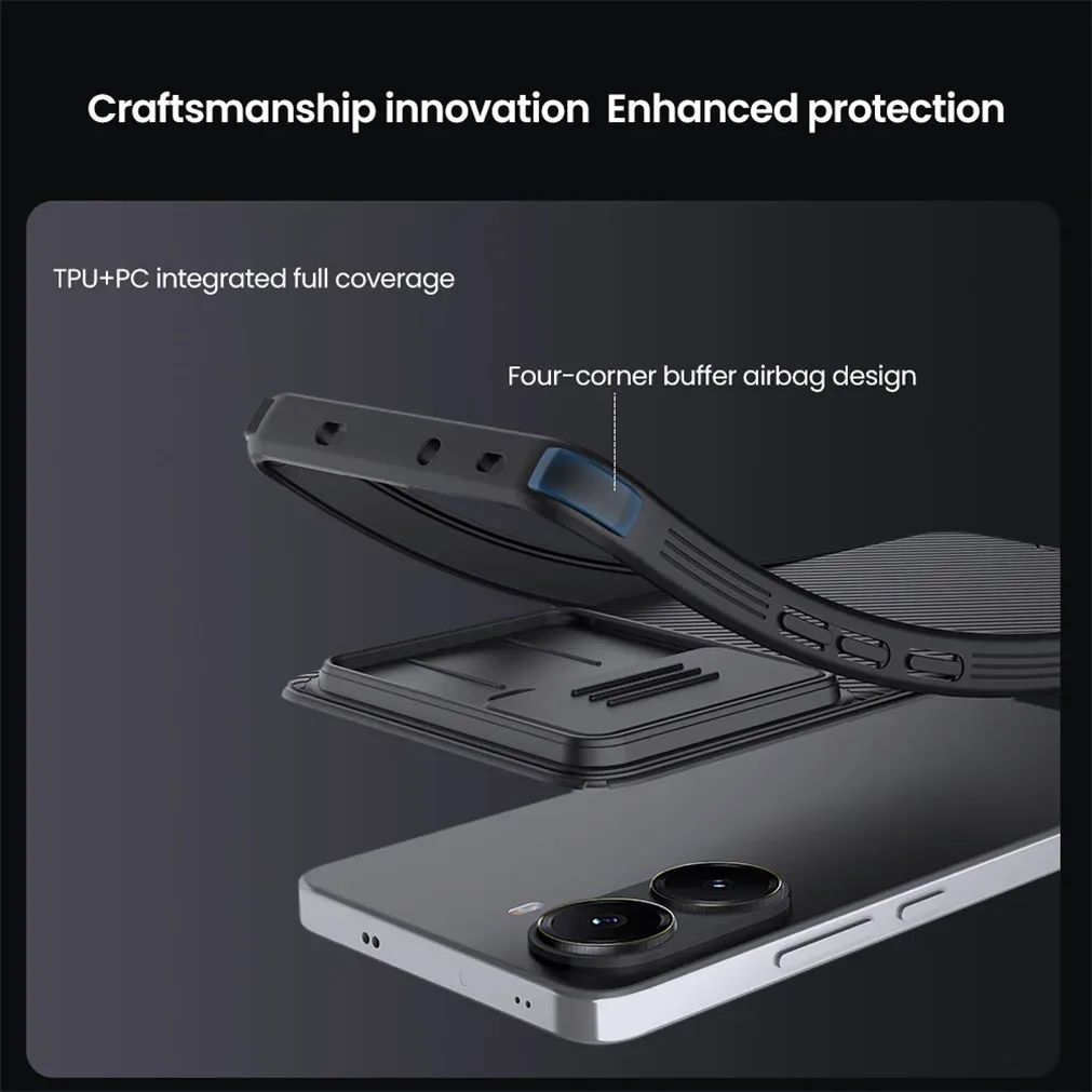 For Xiaomi Poco X7 Pro 5G Case NILLKIN CamShield Pro Privacy Protection Slide Camera Cover For Poco X7 Pro With Camera Curtain