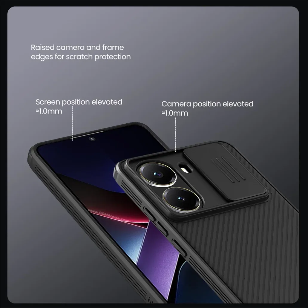 MagSafe Case For Xiaomi Poco X7 Pro 5G NILLKIN CamShield Pro Slide Camera Privacy Protection Magnetic Cover For Poco X7 Pro 5G