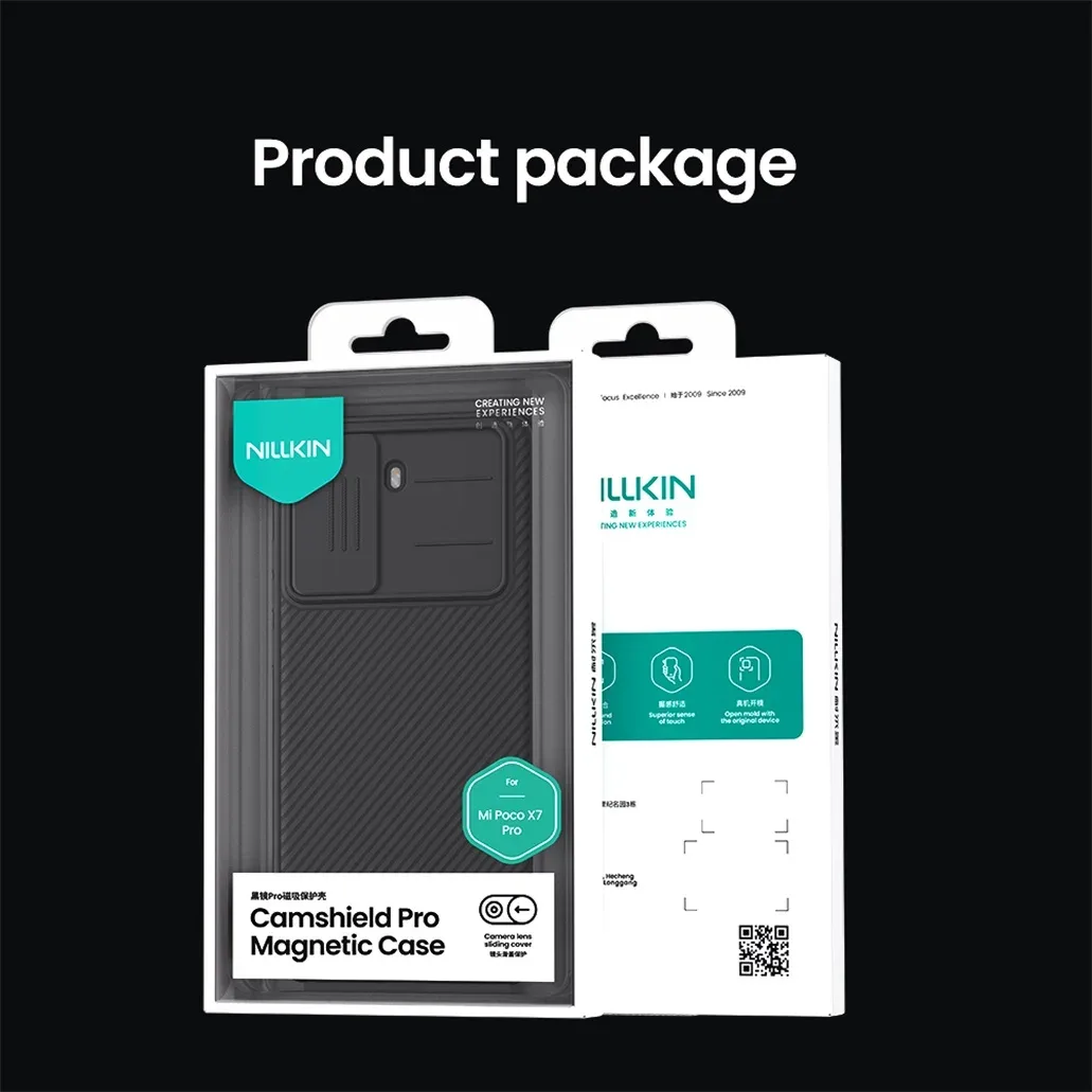 MagSafe Case For Xiaomi Poco X7 Pro 5G NILLKIN CamShield Pro Slide Camera Privacy Protection Magnetic Cover For Poco X7 Pro 5G