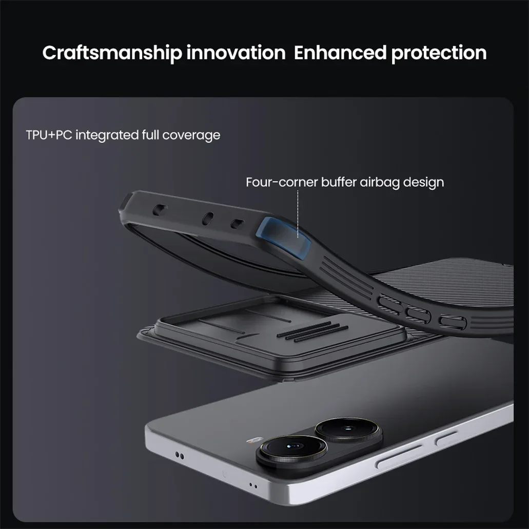 MagSafe Case For Xiaomi Poco X7 Pro 5G NILLKIN CamShield Pro Slide Camera Privacy Protection Magnetic Cover For Poco X7 Pro 5G