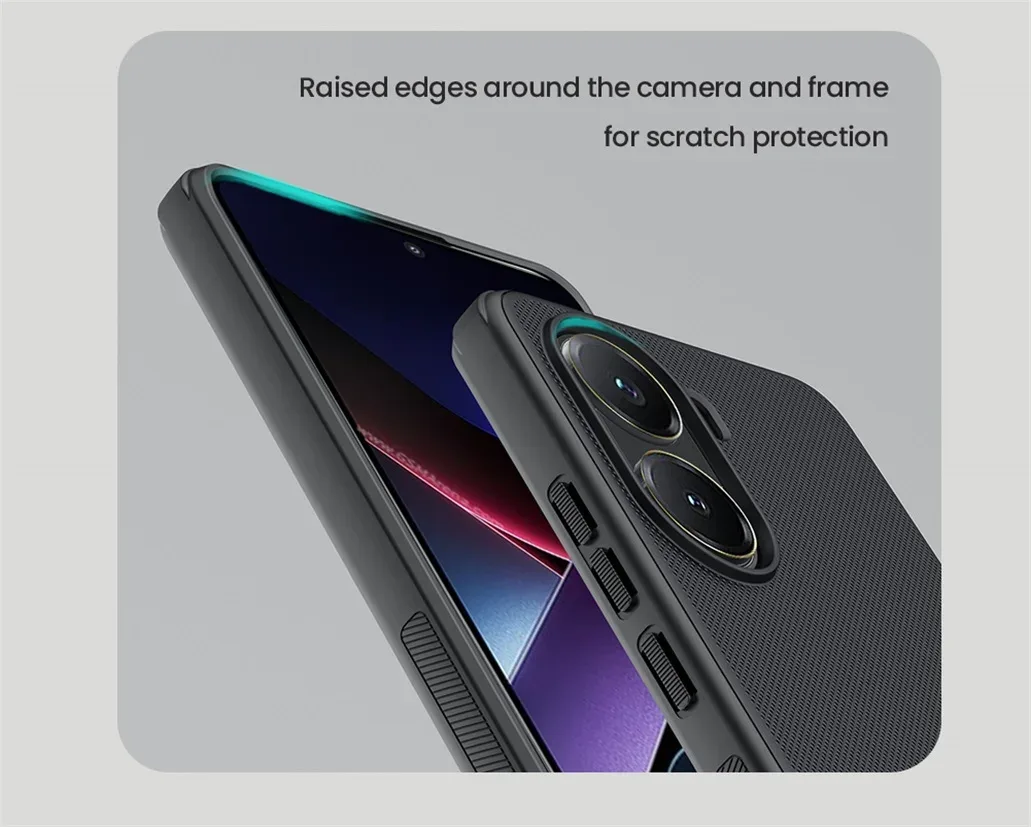 For Xiaomi Poco X7 Pro 5G Case Nillkin Frosted Shield Pro Soft TPU Frame Hard PC Shell Shockproof Back Cover For Poco X7 Pro