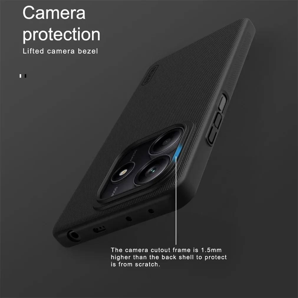 For Xiaomi Redmi Note 14 5G Global Version Case NILLKIN Frosted Shield Case Hard PC Ultra-Thin Back Cover For Redmi Note14 5G