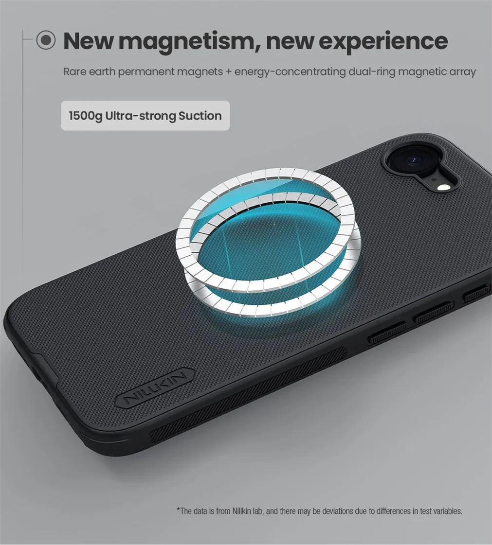 For iPhone 16e MagSafe Case Nillkin Frosted Shield Pro Shockproof Magnetic Charging Case TPU Frame PC Back Cover For iPhone 16e