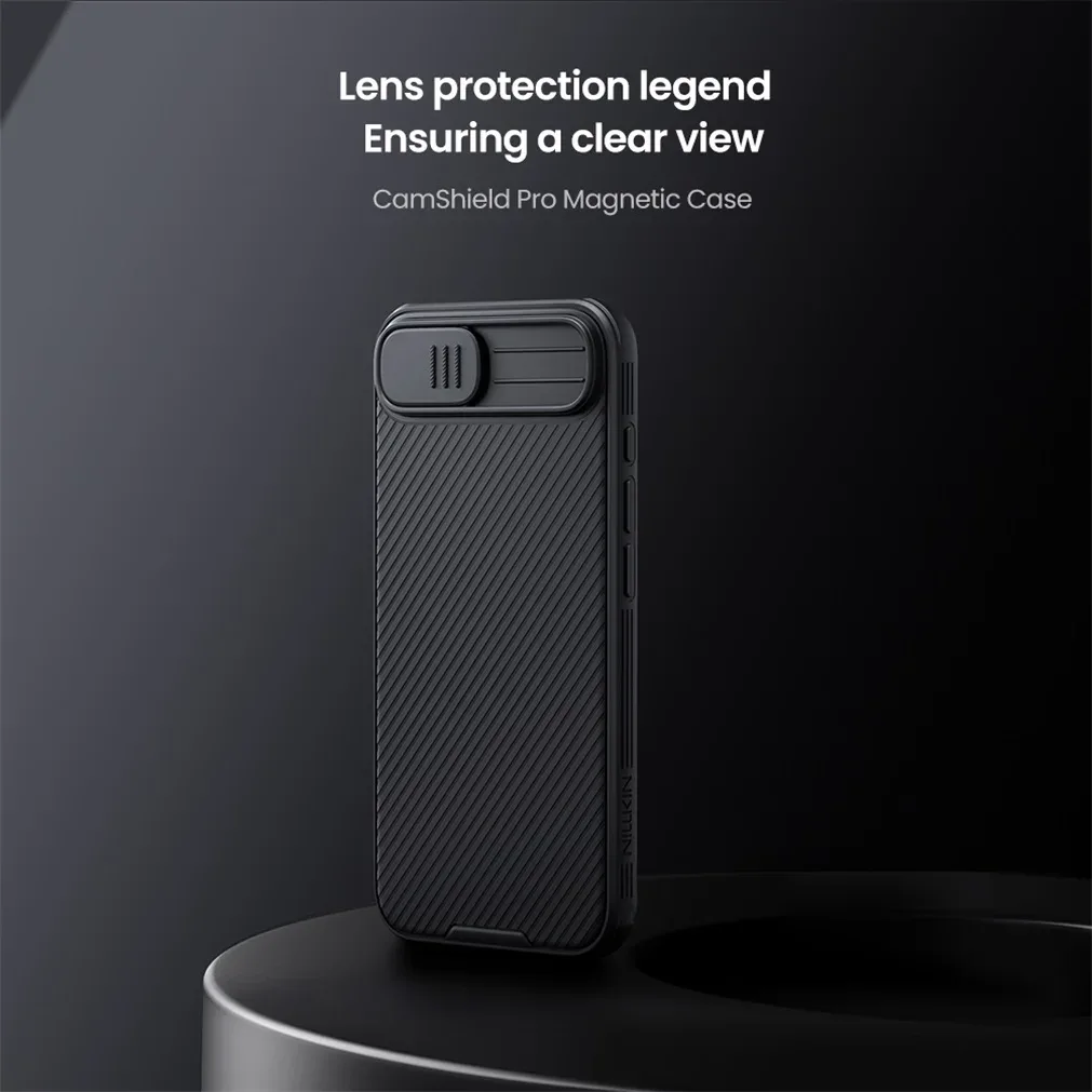 For iPhone 16e MagSafe Case NILLKIN CamShield Pro Shockproof Magnetic Charging Slide Camera Cover For iPhone 16e With Curtain