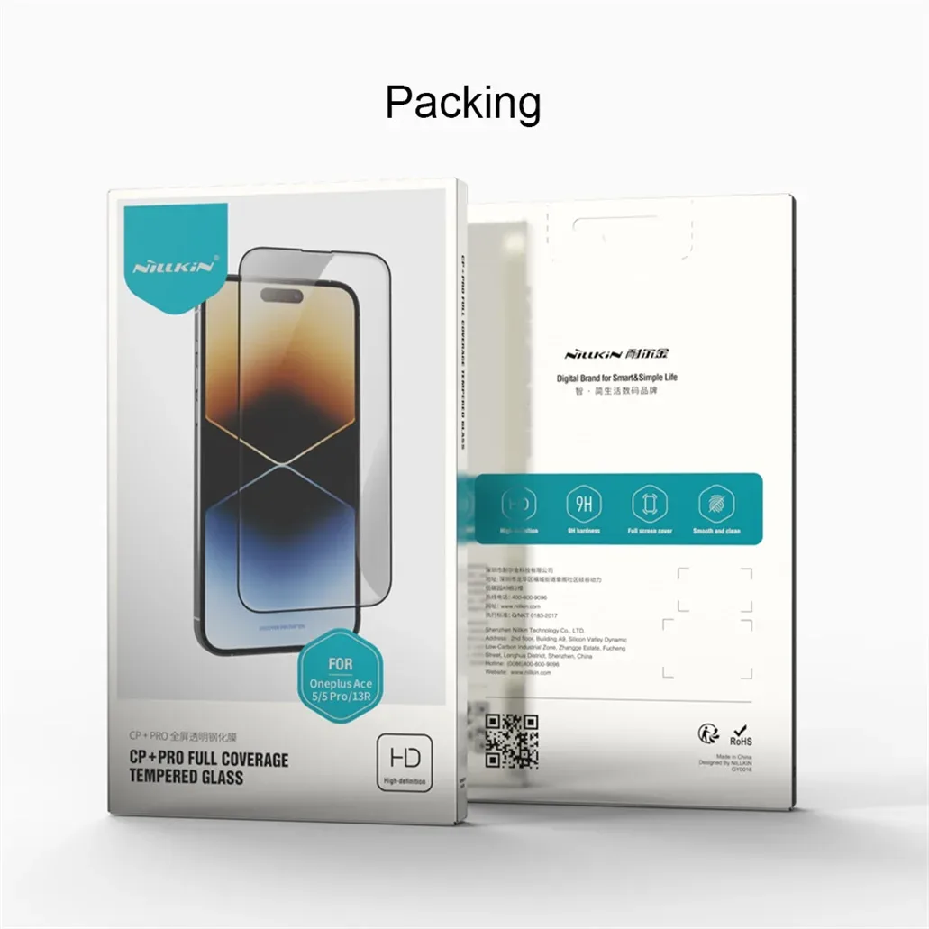 Nillkin For OnePlus 13R / Ace 5 /5 Pro Tempered Glass CP+PRO Anti-Explosion 2.5D 9H Full Screen Protector For One Plus 13R
