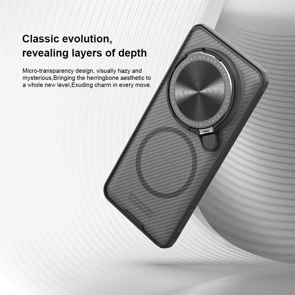 For Xiaomi 15 Ultra MagSafe Case NILLKIN Transparent Case Magnetic Wireless Charging Phone Holder Camera Cover For Mi 15 Ultra
