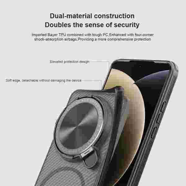 Прозрачный чехол Nillkin Camshield Prop Magnetic для Xiaomi 15 Ultra (MagSafe) — изображение 5