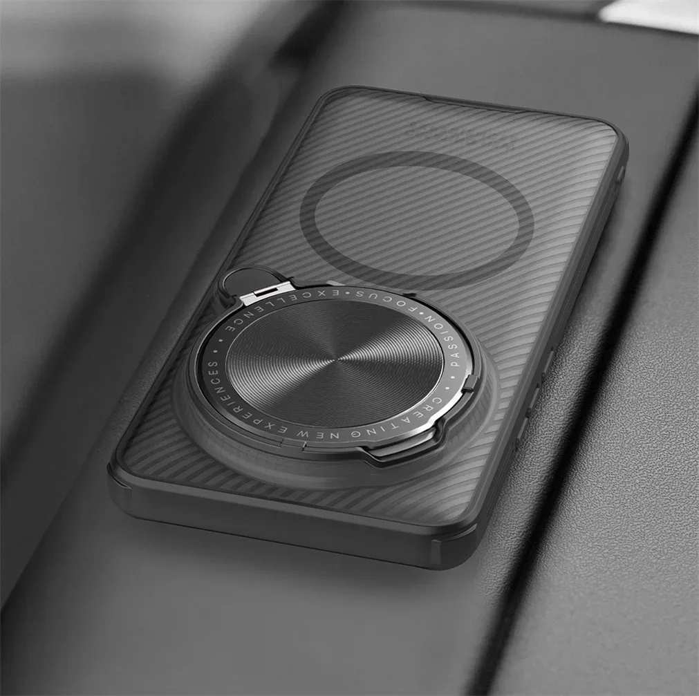 For Xiaomi 15 Ultra MagSafe Case NILLKIN Transparent Case Magnetic Wireless Charging Phone Holder Camera Cover For Mi 15 Ultra