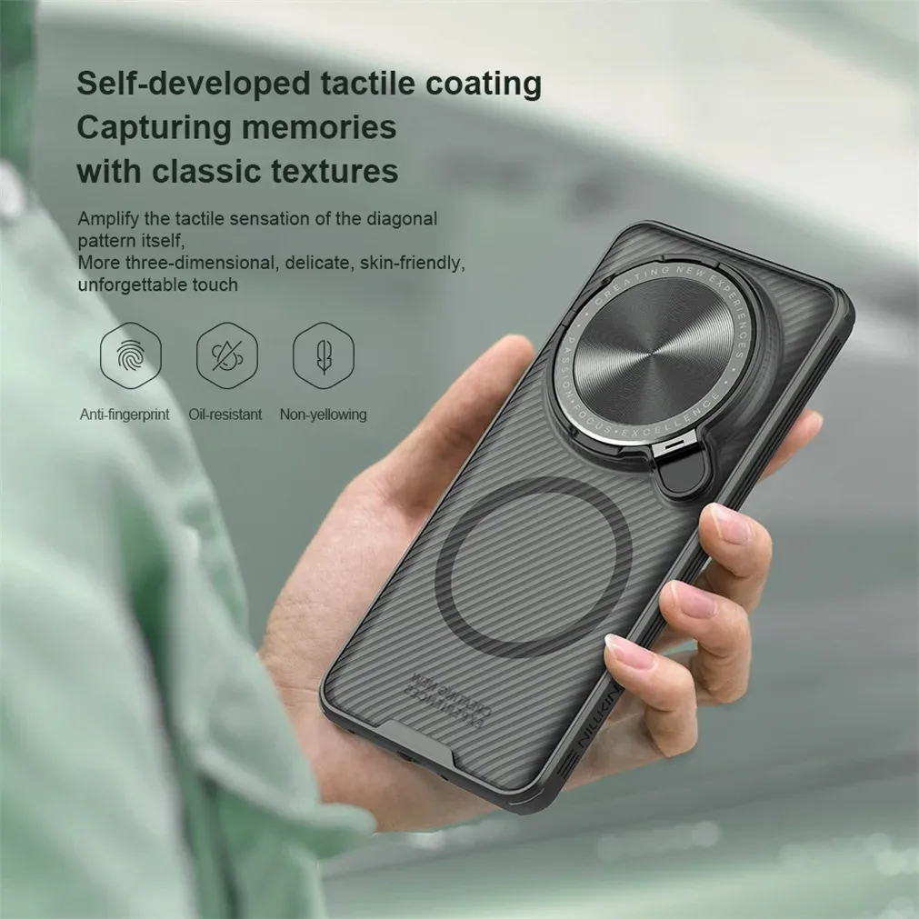 For Xiaomi 15 Ultra MagSafe Case NILLKIN Transparent Case Magnetic Wireless Charging Phone Holder Camera Cover For Mi 15 Ultra