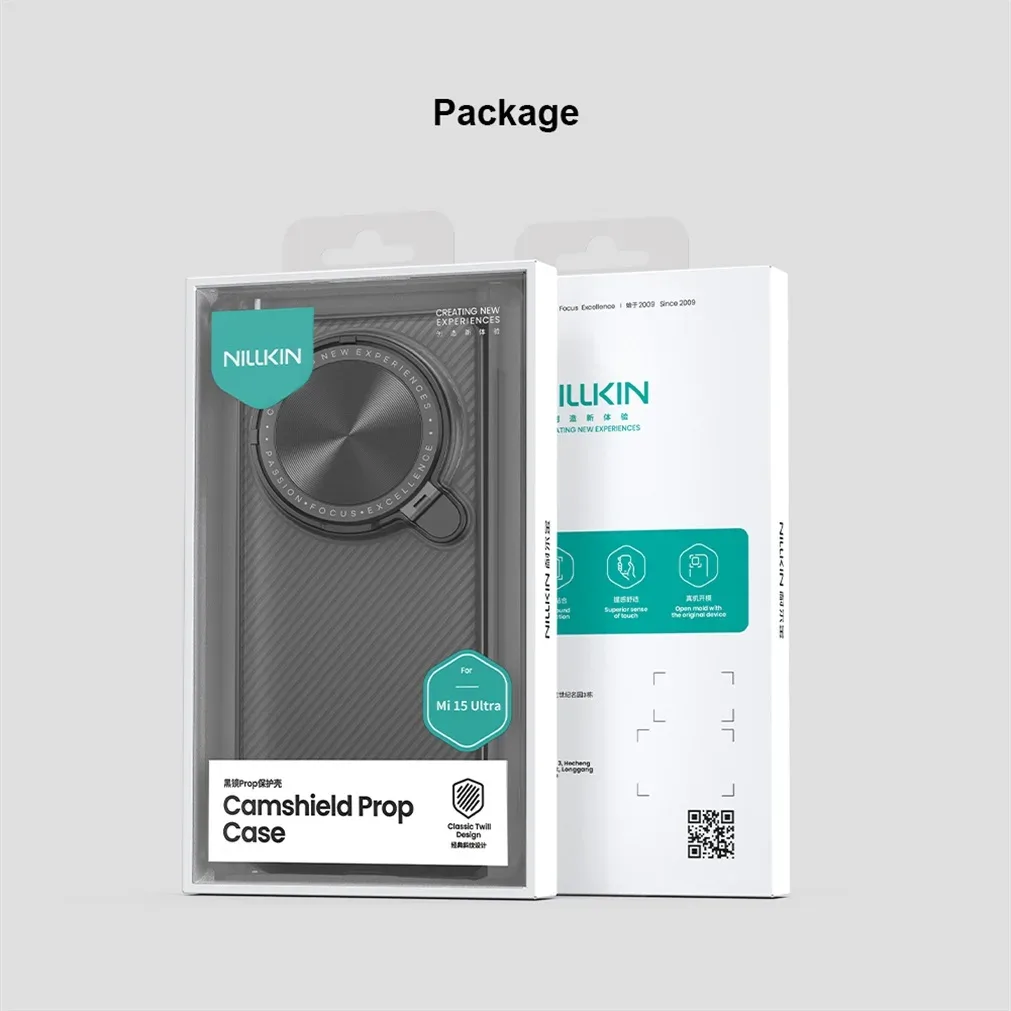 For Xiaomi 15 Ultra Transparent Case NILLKIN CamShield Prop With Phone Holder Hinged Camera Protective Cover For Xiaomi 15Ultra